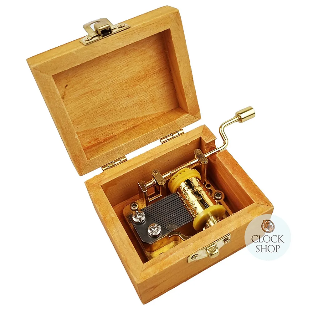 Wooden Hand Crank Music Box- The Kiss By Klimt (Vivaldi- Spring) image