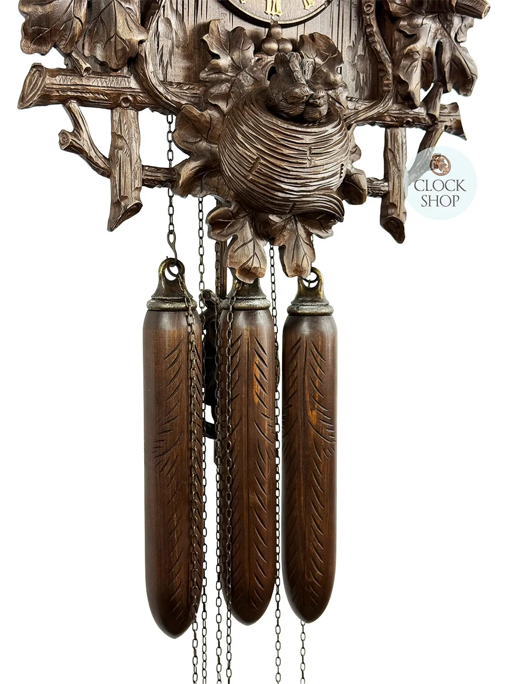 Love Birds 8 Day Mechanical Carved Cuckoo Clock With Dancers 62cm By HERR image
