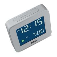 7.5cm Grey Digital Alarm Clock By BRAUN image