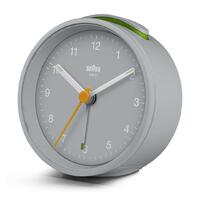 7.5cm Grey Analogue Alarm Clock By BRAUN image