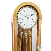 193cm Oak Contemporary Longcase Clock With Westminster Chime By HERMLE image