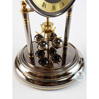 23cm Brass & Nickel Anniversary Clock By HALLER image
