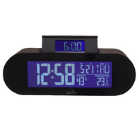 4.9cm Kian Black LCD Digital Alarm Clock By ACCTIM image