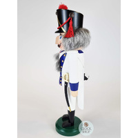 39cm White & Blue Soldier Nutcracker By Seiffener image