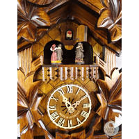 5 Leaf & Bird 8 Day Mechanical Carved Cuckoo Clock 40cm By ENGSTLER image