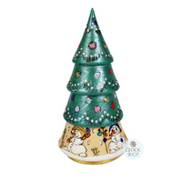 Woodburn Christmas Tree Russian Dolls- 14cm (Set Of 4) image