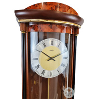 82cm Walnut Battery Chiming Wall Clock With Piano Finish By AMS image