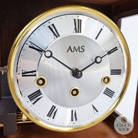 30cm Walnut Mechanical Table Clock With Westminster Chime  By AMS image