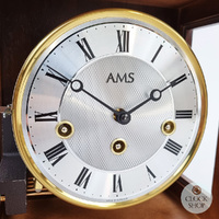 44cm Walnut Mechanical Table Clock With Westminster Chime  By AMS image