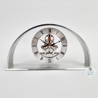 16.7cm Hughenden Silver Battery Skeleton Table Clock By ACCTIM image