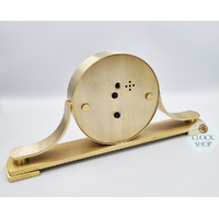 14cm Wardley Gold Battery Tambour Mantel Clock By ACCTIM image