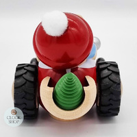 11cm Santa In Tractor German Incense Burner By Seiffener image