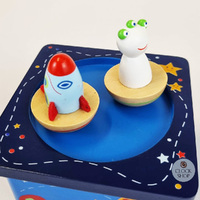 Space Music Box with Spinning Rocket and Alien (Twinkle Twinkle Little Star) image