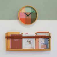 30cm Riso Collection Green & Pink Silent Wall Clock By CLOUDNOLA image