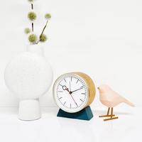 13.5cm Bloke Green Silent Analogue Alarm Clock By CLOUDNOLA image