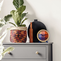 15cm Riso Collection Red & Blue Silent Analogue Alarm Clock By CLOUDNOLA image
