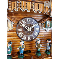 Band Players 8 Day Mechanical Chalet Cuckoo Clock With Dancers 43cm By SCHWER image