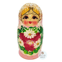 Pink Pearl Russian Dolls 16cm (Set Of 5) image