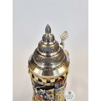 Medieval Jousting Knights 3 Footed Beer Stein 0.5L BY KING image