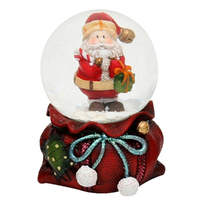7cm Gift Santa Snow Globe- Assorted Designs image
