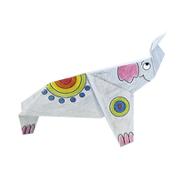 Colouring Origami- Elephant image