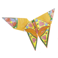Colouring Origami- Butterfly image