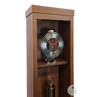 189cm Walnut Modern Skeleton Floor Clock With Bell Strike By HERMLE image