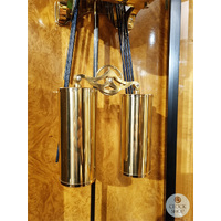 92cm Burlwood Mechanical Chiming Wall Clock By KIENINGER image