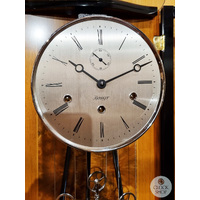 122cm Burlwood Mechanical Chiming Wall Clock By KIENINGER (Small Imperfections) image