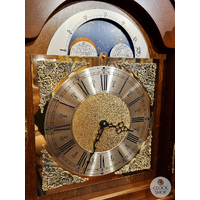 196cm Walnut Grandfather Clock With Westminster Chime & Moon Dial By KIENINGER image