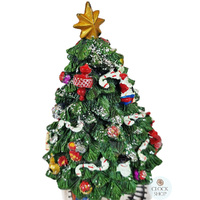 20cm Rotating Musical Christmas Tree With Decorations (We wish you a Merry Christmas) image