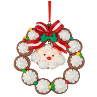 11cm Gingerbread Wreath Hanging Decoration- Assorted Designs image
