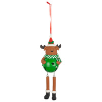 16cm Bell Figurine With Dangly Legs Hanging Decoration- Assorted Designs image