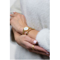 Gift Set- 22mm Classic Collection Gold Womens Watch With Bracelet By BERING image