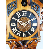 Ivy Vine & Birds 8 Day Mechanical Carved Cuckoo Clock 51cm By SCHNEIDER image