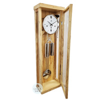 86cm Beech 8 Day Mechanical Regulator Wall Clock By HERMLE image
