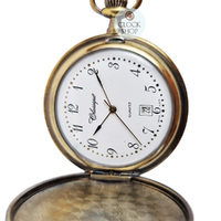 41mm Gold Unisex Pocket Watch With Horse By CLASSIQUE (Arabic) image