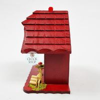 15cm Chalet Weather House In Red By TRENKLE image