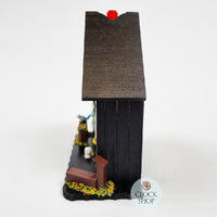 15cm Chalet Weather House In Black By TRENKLE image