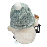 30cm Snowman With Tealight Lantern image