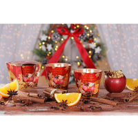 8.5cm Golden Christmas Scented Candle- Assorted Scents image