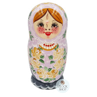 Floral Russian Dolls- Light Purple 14cm (Set Of 5) image