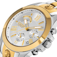 45mm Chrono Lion Silver & Gold Mens Watch With Silver Dial By VERSACE image