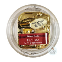 Round Acrylic Music Box Silhouette (Fur Elise- Beethoven) image