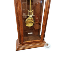 99cm Medium Oak 8 Day Mechanical Regulator Wall Clock With Westminster Chime By AMS image