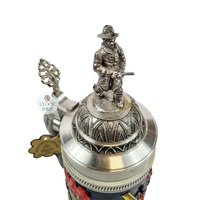 Firefighter Beer Stein With Firefighter Pewter Lid 0.75L By KING image