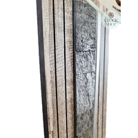 62cm Grey Pendulum Wall Clock With Natural Stone Pattern & Frosted Glass Dial By AMS image