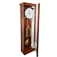 87cm Cherry 8 Day Mechanical Regulator Wall Clock By HERMLE image