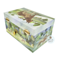Horses Glow In The Dark Musical Jewellery Box- Green (Beautiful Dreamer By F Steven) image