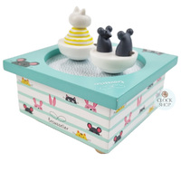 Cat & Mouse Music Box With Spinning Figurines (Love Story) image